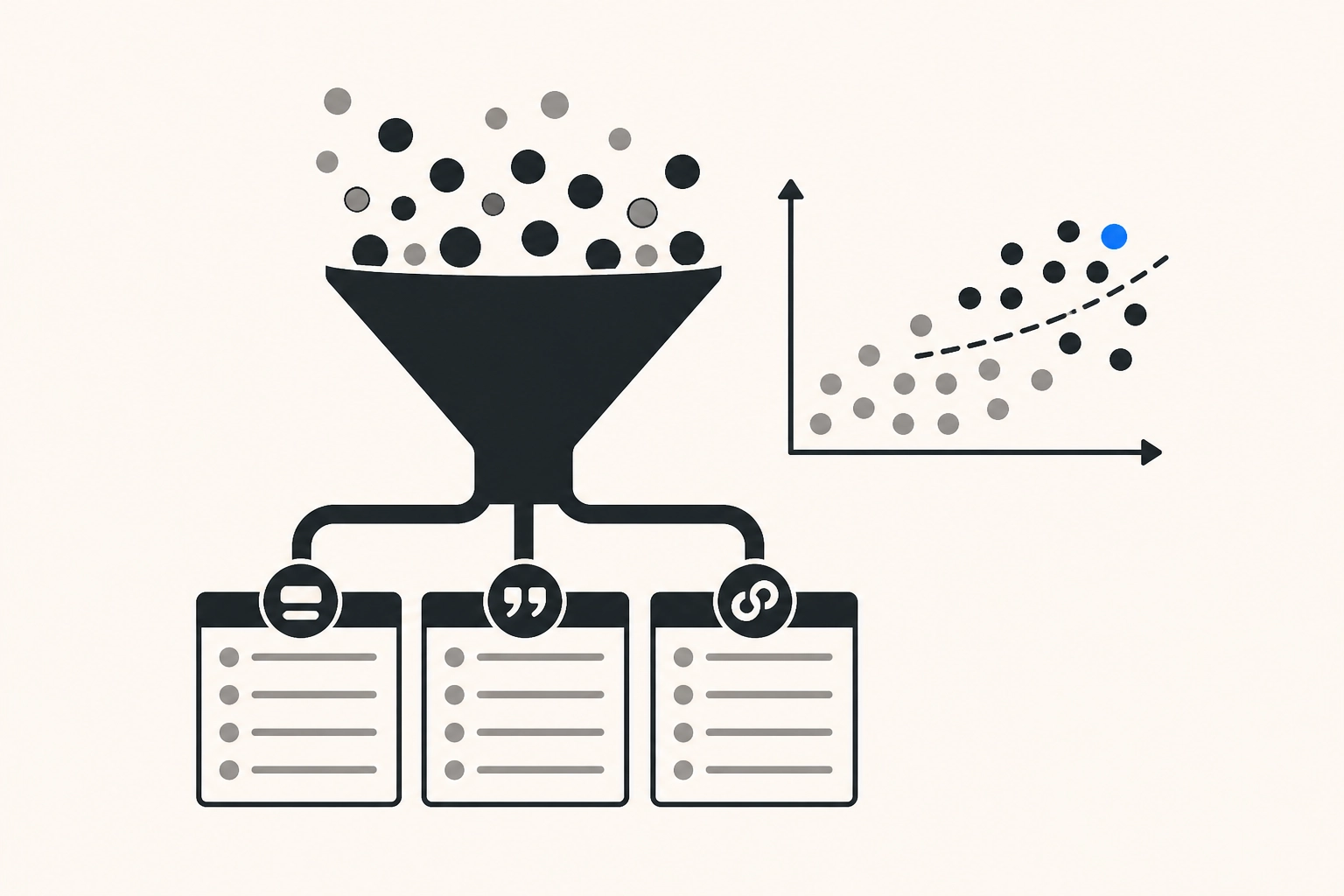 Professional header image for educational tutorial: Suchbegriff-Klassifikation in Amazon Ads: Wann Exact, Phr...