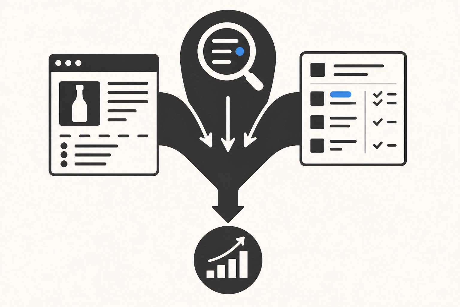 Professional header image for educational tutorial: Amazon Keyword-Recherche: Ein Datensatz für Listing und S...