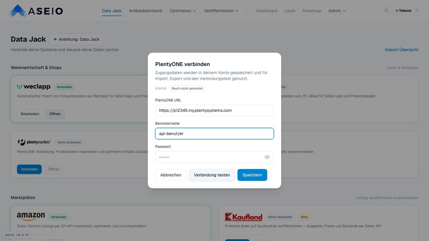 Screenshot: URL · Benutzername · Passwort (verschlüsselt gespeichert)